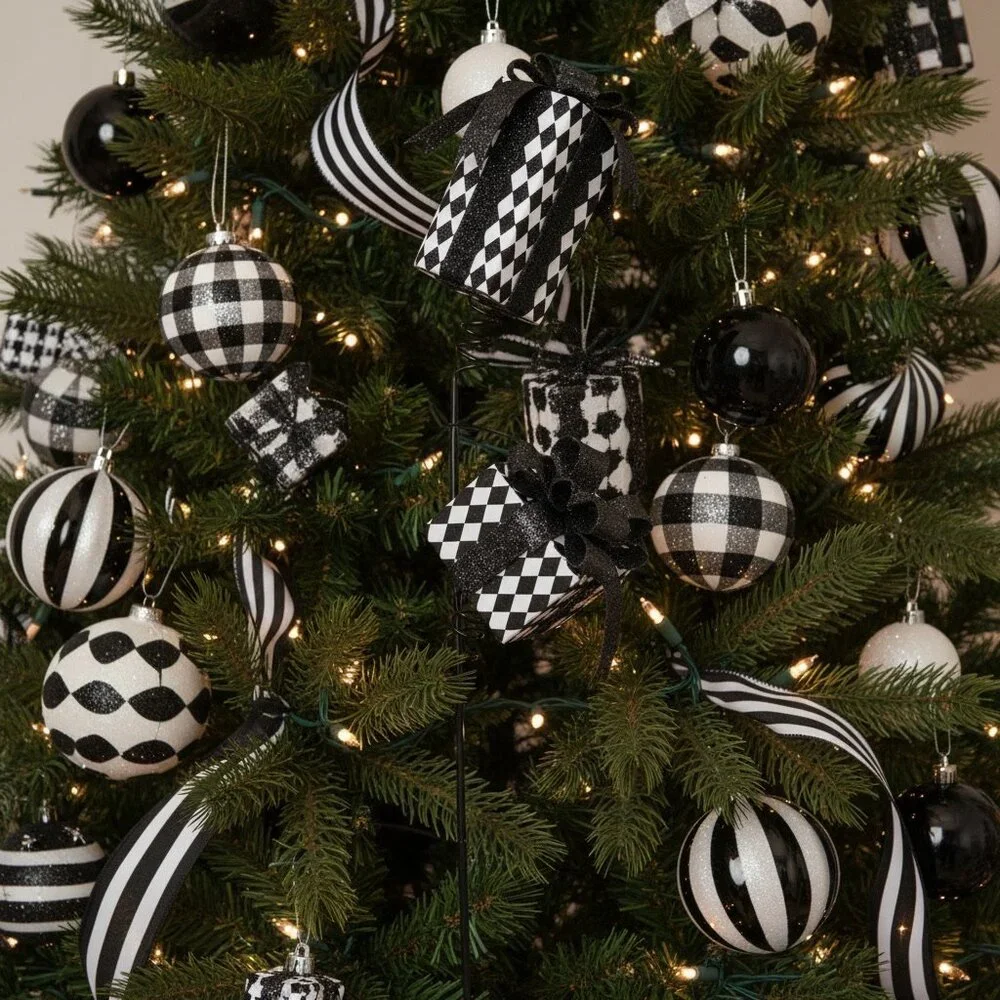 Harlequin Package Spray Festive Christmas, Halloween Tree Home Accent Decoration